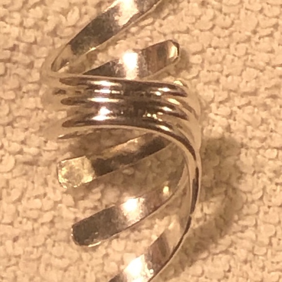 Sterling Silver Swirl Wrap Ring - Picture 3 of 9
